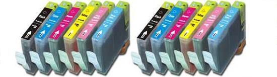 12x Canon Compatible Ink Multipack Cartridges BCI3 - BCI6 SELECT YOUR OWN COLOURS - Free UK Delivery